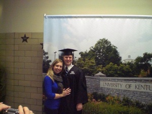 At Matt's graduation from UK in December 2011. This is one of the many moments I have been so honored to call myself Mrs. Pomeroy! 